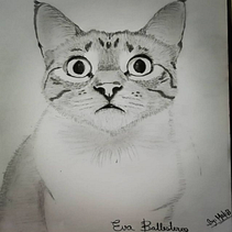 Retrato a lápiz . Pictură acrilică și Desen artistic de Laura Melissa Ballesteros Orjuela - 12.28.2020