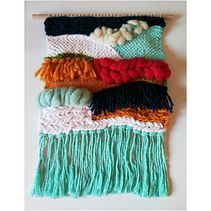 Meu projeto do curso: Introdução à tapeçaria em tear manual. Un progetto di Artigianato, Interior Design e Fiber Art di Mariana Greno - 10.01.2021