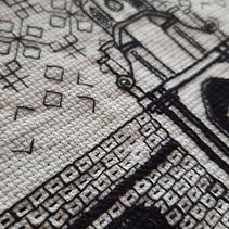 Mi Proyecto del curso: Introducción al bordado en blackwork. Embroider project by Mel Medina - 01.19.2021