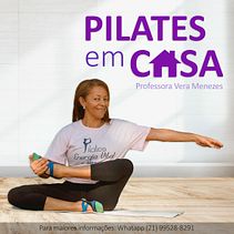 Logo do Curso "Pilates em Casa". Logo Design project by Brenda Ellen Diehl - 01.23.2021