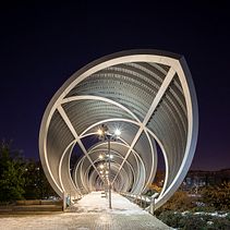Proyecto Fotografía de Arquitectura. Puente Monumental de Arganzuela Madrid, del arquitecto Dominique Perrault . Fotografie arhitecturală de David Spence del Valle - 01.11.2021