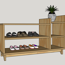 Meu projeto do curso: Design e construção de móveis para iniciantes. 3D Design, Architecture, and Woodworking project by Francisco Albuquerque - 02.09.2021