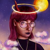 Mi Proyecto del curso: Retratos digitales de fantasía con Photoshop. Projekt z dziedziny Trad, c, jna ilustracja, Ilustracja c i frowa użytkownika Ana Echarri Myers - 28.02.2021