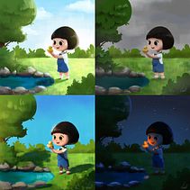 My project in Lighting Principles for Digital Painting course. Un projet de Peinture numérique de linadoodles - 28.02.2021