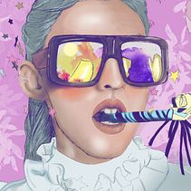 My project in Illustrated Portraits with Procreate course. Een project van Digitale illustratie van Maya Corona - 02.03.2021