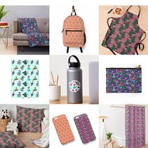 Meu projeto do curso: Design de padrões ilustrados. Traditional illustration, Digital Illustration, and Pattern Design project by Cláudia Pereira - 03.16.2021