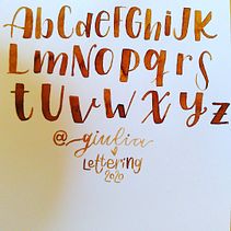Brush lettering . % Giulia tarafından hazırlanan El Yazısı projesi - 03.18.2021