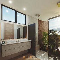 Visualización Baño habitación principal. Decoration, Interior Design, 3D Modeling, L, and scape Architecture project by Dario Pareja Diaz - 03.17.2021