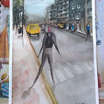 Mi Proyecto del curso: Paisajes urbanos en acuarela . Seni Jalanan, Dan Lukisan Cat Air proyek oleh Trinidad Nellar - 03.22.2021