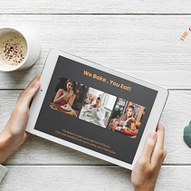 Landing page design for bakery shop . Pencitraan Merek, Identitas, Fotografi Makanan, UX / UI, Desain Web, Dan Pengembangan Web proyek oleh Jaklina Levi - 03.28.2021