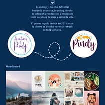 Aventuras de Pindy. Un progetto di Br, ing, Br, identit, Design dell’informazione, Design di loghi e Infografica di Alejandra Qüehl - 31.03.2021