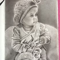 Retrato de Zoe. Een project van  Tekening, Tekening met potlood,  Portrettekening y Realistische tekening van Estefany Graciell Córdova Moreno - 24.03.2020