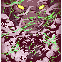 Mi Proyecto del curso: Ilustración vectorial: más volumen y rock and roll. Un proyecto de Diseño de carteles, Diseño gráfico, Ilustración tradicional, Ilustración digital e Ilustración vectorial de Mateo Valencia - 07.04.2021