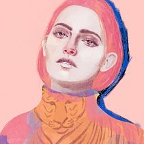 Tiger Girl . Un proyecto de Ilustración tradicional e Ilustración digital de Nat de la Croix - 09.04.2021