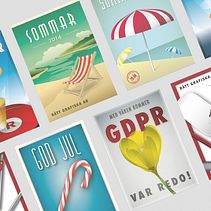 Random postcards. Digital Illustration project by Johan Wistbacka - 04.13.2021