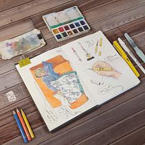 My Course Project: Urban Sketching: Express Your World with a New Perspective. Traditional illustration, and Sketchbook project by Niabellum - 04.22.2021