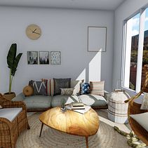 Apartamento boho chic, Medellín, Antioquia.. Interior Design, and Architecture project by Jimena Herrera Flórez - 06.04.2021