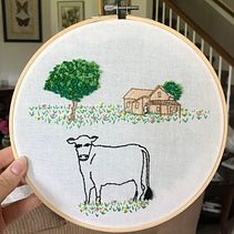 Black Angus Ranch. Un progetto di Ricamo e Bozzetti di Rachel - 03.09.2020