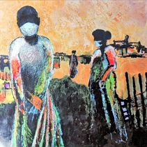 Paisajes y otras hierbas. Painting, Artistic Drawing, Sculpture, and Fine Arts project by Andrea Amaya - 07.01.2020