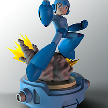 Megaman fanart Ein Projekt aus dem Bereich 3D, Design von Figuren, Skulptur, Produktdesign, Spielzeugdesign, Comic, Audiovisuelle Produktion, 3-D-Modellierung, Design von 3-D-Figuren, 3-D-Design, Art To und Manga von Mario Arias Mena - 14.06.2021
