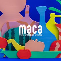 MACA NUTRITION CENTER. Un proyecto de Diseño, Br, ing e Identidad, Ilustración tradicional, 3D, Dirección de arte y Diseño gráfico de Cristian González - 17.06.2021