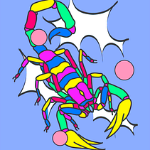 Ilustración Escorpión . Un progetto di Illustrazione tradizionale, Graphic design, Pittura digitale, Disegno digitale, Design digitale, Illustrazione digitale, Creatività e Street Art di Armando Crespo - 13.11.2020