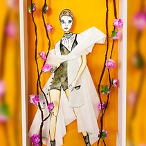 Técnicas creativas para la ilustración de moda . Ilustrație tradițională, Colaj și Desen artistic de Hans Ccasani - 06.16.2021