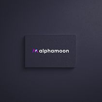 Alphamoon visual identity. Br, ing, Identit, and Logo Design project by Joanna Pawlowska - 04.01.2021