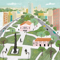 Meu projeto do curso: Sketchbook pictórico com guache. Traditional illustration, Sketching, Drawing, Architectural Illustration, Sketchbook, and Gouache Painting project by Christina Andrews - 06.19.2021