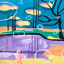 Dutch landscapea. Painting project by Monique van der Steen - 07.04.2021