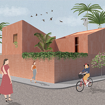 Mi Proyecto del curso: Representación gráfica de proyectos arquitectónicos . % Azul Alonso tarafından hazırlanan Mimarlık, Grafik Tasarım, İç Mimarlık, İç Tasarım, Pe, zaj Mimarisi, Kolaj, Dijital Mimarlık, Mimari İllüstras, Ve on projesi - 08.14.2021