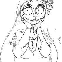 Jack y Sally, mi proyecto del curso: Tatuaje para principiantes.. Tattoo Design project by Macarena Andrea San Martín Becerra - 08.18.2021