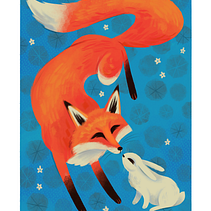 Best of Friends . Ilustrație tradițională de Brad Woodard - 08.19.2021