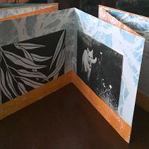 Display concertina artist book. Printing, and Bookbinding project by jean burke - 08.22.2021