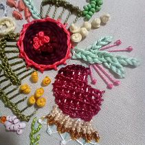 Meu projeto do curso: Técnicas avançadas de bordado: pontos e composições com volume. Un projet de Broderie de Bianca de Carvalho - 27.08.2021
