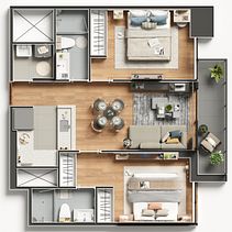 Archviz. Un projet de 3D de Juan Eduardo Perez Yabar - 11.09.2021