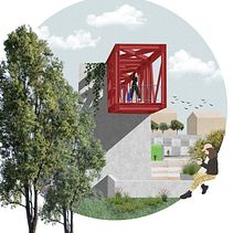 My project in Architectural Visualization Using Digital Collage course. Architecture, Graphic Design, Interior Architecture, Interior Design, L, scape Architecture, Collage, Digital Architecture, and Architectural Illustration project by Sara Almeida - 09.10.2021