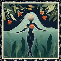 Ilustración para concurso inspirado en Alfonsina Storni.. Traditional illustration project by Sofia Brugier - 03.17.2020