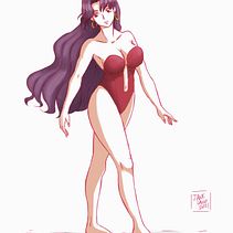 Remake girl 2021. Een project van Traditionele illustratie, Manga, Digitale tekening y  Tekening van Jane Lasso - 19.09.2021