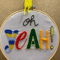 Mi Proyecto del curso: Letras bordadas: el hilo como herramienta gráfica Ein Projekt aus dem Bereich Stickerei von emma serra - 28.09.2021