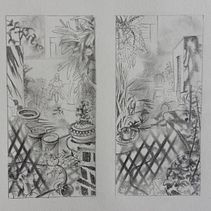 Urban sketching. Esboçado, Desenho a lápis, Desenho, Desenho artístico e Ilustração com tinta projeto de Natalie Anaya Luna - 12.10.2021