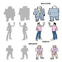 Mi Proyecto del curso: Introducción al diseño de personajes para animación y videojuegos. Ilustração tradicional, Animação, Design de personagens, Videogames, e Design de videogames projeto de Cesar Passel - 18.10.2021