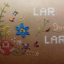 Meu projeto do curso: Bordado em madeira. Un proyecto de Artesanía, Bellas Artes y Bordado de Lilian Porpilia - 16.10.2021