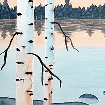 My project in Atmospheric Landscapes in Watercolor  course. Fine Arts, Painting, and Watercolor Painting project by Leoni Mullett - 11.03.2021