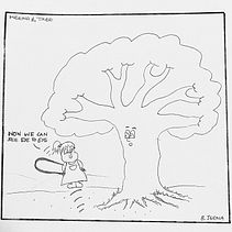 Meena & Tree Comic. Traditional illustration, Character Design, Comic, Stor, and telling project by Bhavya Jeena - 11.12.2021