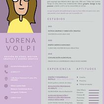 CV. Motion Graphics, Design, Cinema, Vídeo e TV, e Edição de vídeo projeto de Lorena Volpi - 22.11.2021