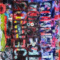 Reach Out Tune In . Ilustrație tradițională, Pictură acrilică, Creativitate și Colaj de Lynda Kong - 11.28.2021