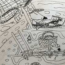 Curious Ms. Fox at her favorite spot of all times, sometimes. Traditional illustration, Drawing, Children's Illustration, Sketchbook, Figure Drawing, and Editorial Illustration project by aslihekimoglu - 07.26.2021