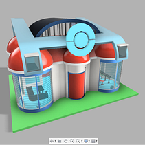 Mi Proyecto: Centro Pokemon Kalos . 3D, Design industrial, Design de produs, modelare 3D, Arhitectura digitală, design 3D, ArchVIZ, Arhitectură, Proiectarea și fabricarea mobilierului, Arhitectură de interior și Creativitate de Ale Araujo - 12.25.2021