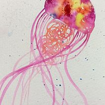 meduse e costellazioni. Un proyecto de Pintura de Anna - 26.12.2021